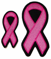 Two Pink Ribbon Patches