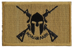 Come And Take It Molon Labe Crossed Rifles Patch