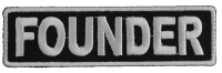 Founder Patch 3.5 Inch White