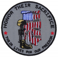 Honor Their Sacrifice Memorial Patch | US Military Veteran Patches