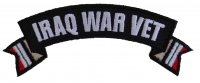 Iraq War Vet Ribbon Small Rocker | US Military Veteran Patches