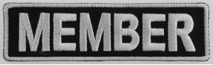 Member Patch 3.5 Inch White