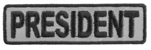 President Patch 3.5 Inch Reflective | Embroidered Patches