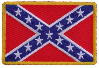 Rebel Confederate Southern Flag Patch Small | Embroidered Patches