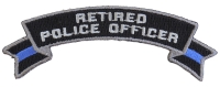 Retired Police Officer Rocker Patch