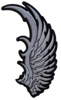 Right Silver Eagle Wing Patch | Embroidered Patches