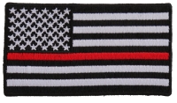 Subdued US Flag With Red Stripe Patch | Embroidered Patches