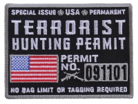 Terrorist Hunting Permit Patch