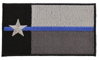 Thin Blue Line Texas State Flag Patch For Law Enforcement | Embroidered Patches
