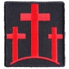 Three Crosses In Red Patch | Embroidered Patches