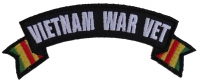 Vietnam War Vet Ribbon Small Rocker | US Military Vietnam Veteran Patches