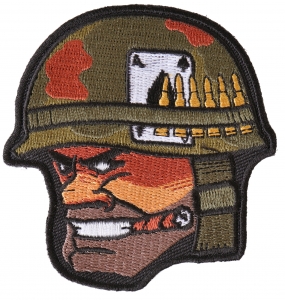 Soldier Cigar Ace of Spades Bullets and Helmet Patch
