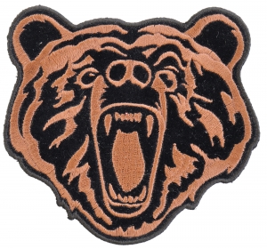 Brown Bear Patch Small | Embroidered Patches