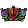 Butterflies and Flower Large Ladies Back Patch