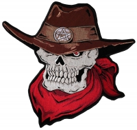 Large Cowboy Skull Patch | Embroidered Patches
