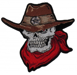 Cowboy Skull Small Patch | Embroidered Patches