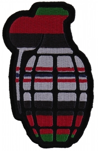 Grenade Patch Afghanistan Colors | US Afghan War Military Veteran Patches