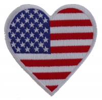 Love USA Heart Patch | Embroidered Patches