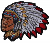 Native American Indian Head Dress Patch
