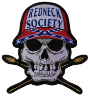 Redneck Society Skull Large Back Patch