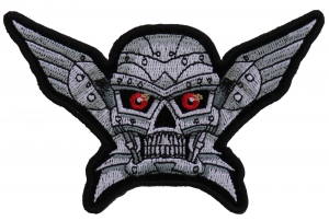 Robot Skull Small Patch