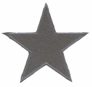 Silver Star Patch | Embroidered Patches