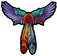 Wings and Arrows Native Design Large Back Patch