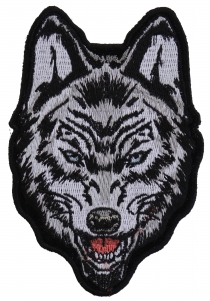 Wolf Small Iron on Patch