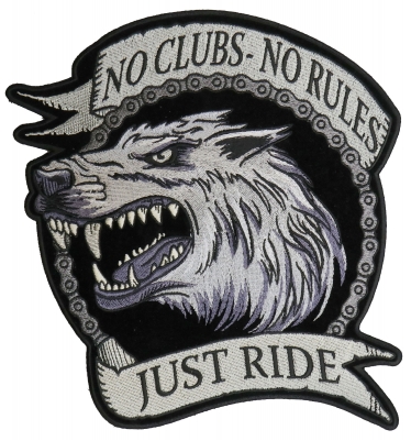 Patch backpack airsoft biker motorcycle no club independent wolf vest r2