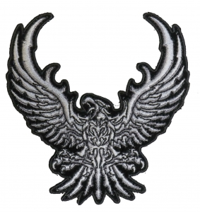 Small Silver Eagle Patch
