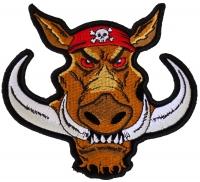 Biker Hog Patch Small Hawg | Embroidered Patches