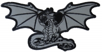 Dragon with Skulls Reflective Patch 