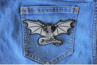Dragon with Skulls Reflective Patch Dragon with Skulls Reflective Patch