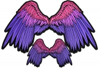 Pretty Pink Angel Wings Medium And Large Patch Pretty Pink Angel Wings Medium And Large Patch