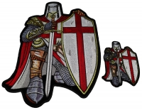 Red Knight Crusader Christian 2 Piece Patch Set Red Knight Crusader Christian 2 Piece Patch Set