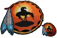 Set of 2 Small and Large End of The Trail Patches Set of 2 Small and Large End of The Trail Patches