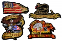 Set of 4 Iron on Patriotic Patches Set of 4 Iron on Patriotic Patches