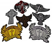 Set of 7 Christian Biker Patches