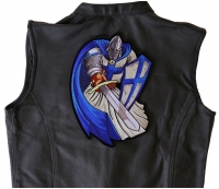 Blue Cape Knight Large Back Patch