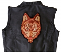 Brown Wolf Patch Large