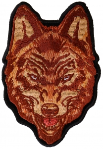Brown Wolf Patch
