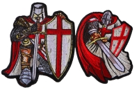 Red Crusader Knights Templar Patch Set of 2 Red Crusader Knights Templar Patch Set of 2