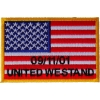 United We Stand 91101 Flag Patch | Embroidered Patches
