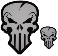 Set of 2 Skull Patches similar to Punisher