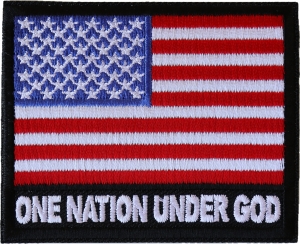 American Flag Blue Line Patch Black Border 3.25 x 4.5