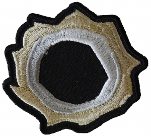 Bullet Hole Patch Green Metal