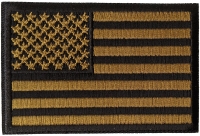 Subdued Green US Flag Patch | Embroidered Patches