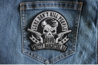 Guns Don't Kill People Dads with Pretty Daughters Do Iron on Skull Pistols Patch Guns Don't Kill People Dads with Pretty Daughters Do Iron on Skull Pistols Patch