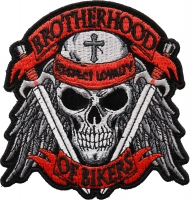 Brotherhood of Bikers Respect and Loyalty Skull Patch