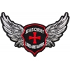 Jesus Christ Lord and Savior Wings Christian Iron on Patch
